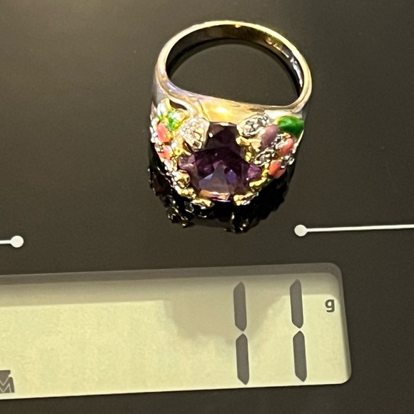 Vintage Kirks Folly Garden Fantasy Ring Size 11 - Picture 4 of 16